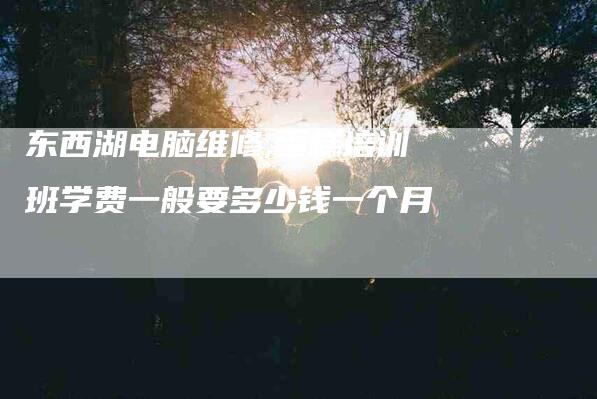 东西湖电脑维修,蛋糕培训班学费一般要多少钱一个月