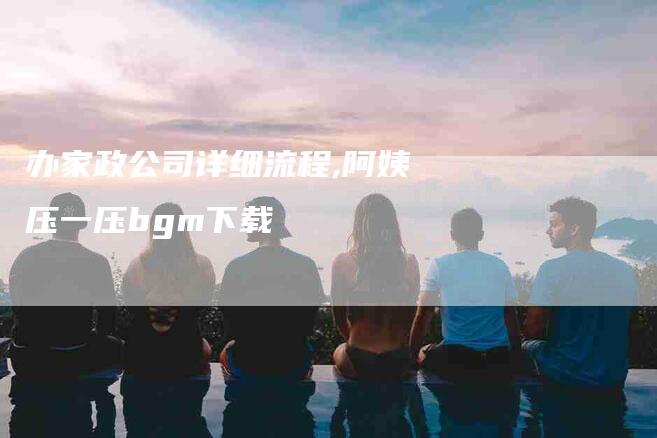 办家政公司详细流程,阿姨压一压bgm下载