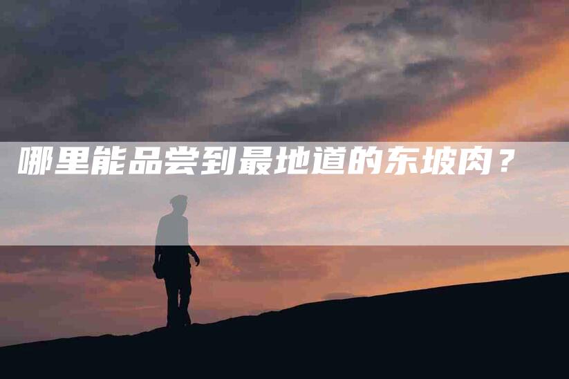 哪里能品尝到最地道的东坡肉？-家政服务网