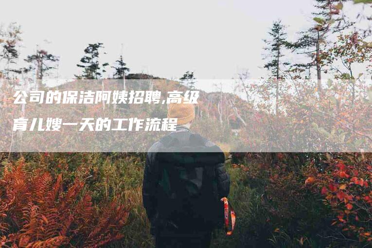 公司的保洁阿姨招聘,高级育儿嫂一天的工作流程