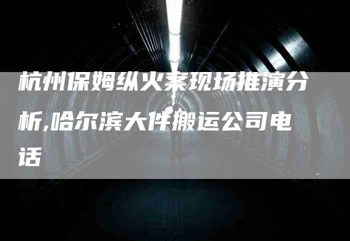 杭州保姆纵火案现场推演分析,哈尔滨大件搬运公司电话