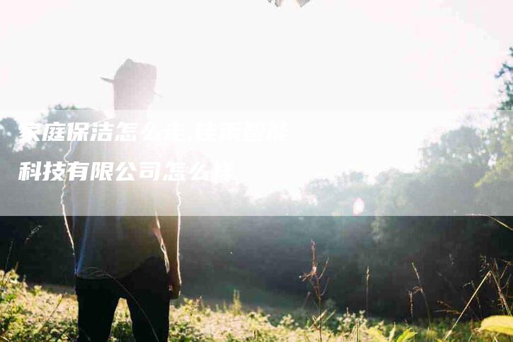 家庭保洁怎么走,佳禾智能科技有限公司怎么样