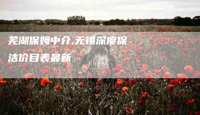 芜湖保姆中介,无锡深度保洁价目表最新-家政服务网