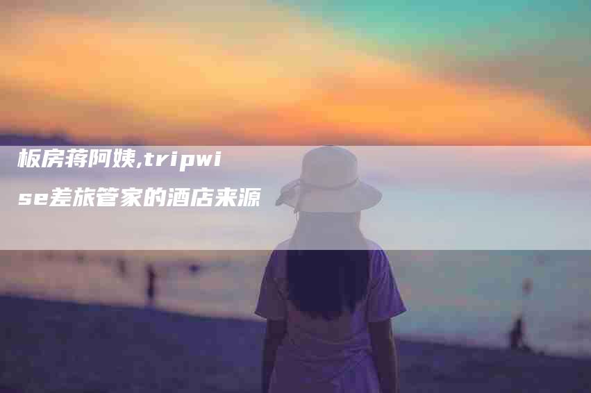 板房蒋阿姨,tripwise差旅管家的酒店来源