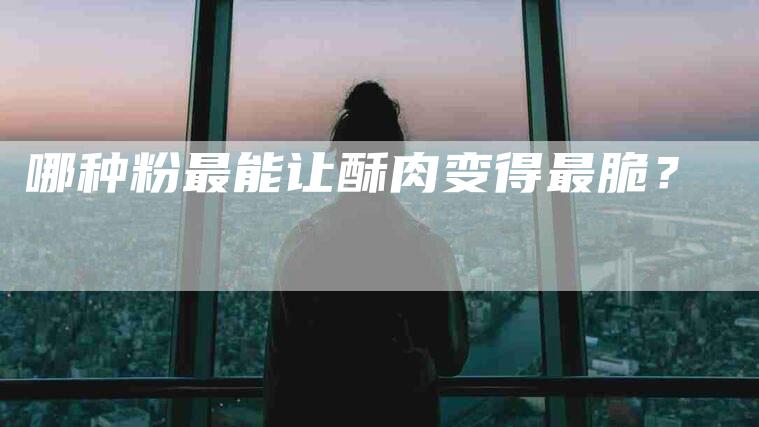哪种粉最能让酥肉变得最脆？
