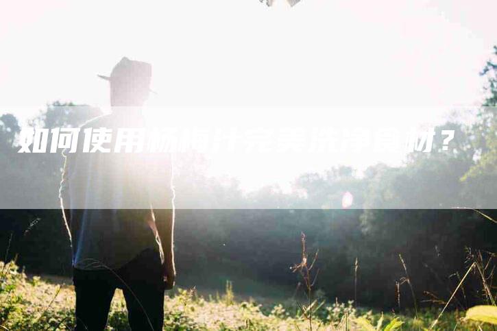 如何使用杨梅汁完美洗净食材？-家政服务网