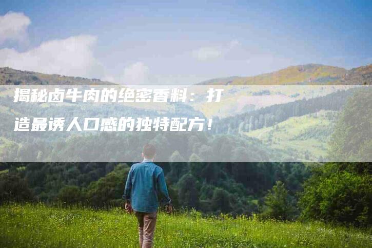 揭秘卤牛肉的绝密香料：打造最诱人口感的独特配方！-家政服务网