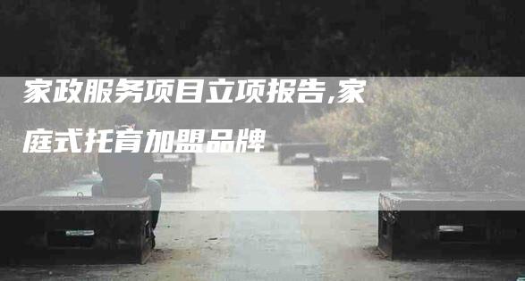 家政服务项目立项报告,家庭式托育加盟品牌-家政服务网