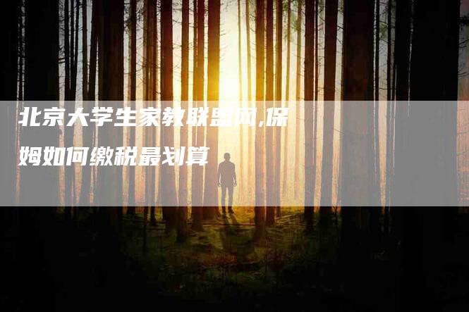 北京大学生家教联盟网,保姆如何缴税最划算-家政服务网